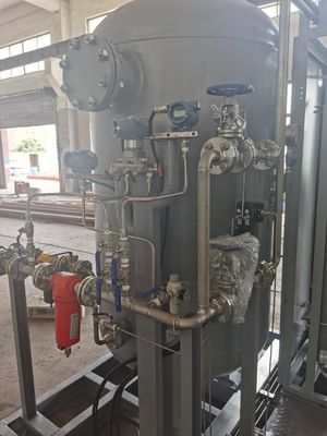 A PSA Nitrogen generator, it's pressure vessel inside with PED certified, higher compliance,better safety